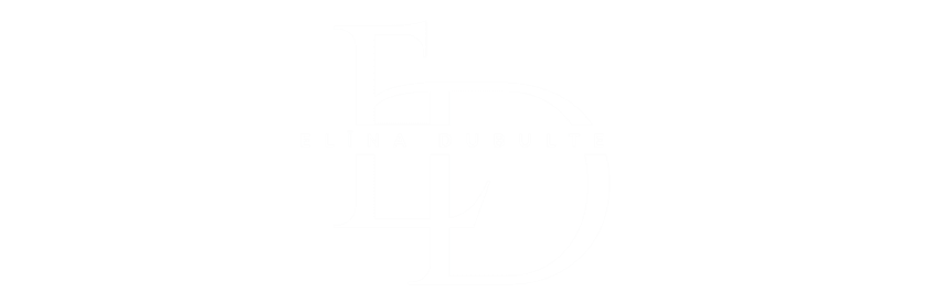 Elīna Dubulte, logo, balts, caurspīdīgs